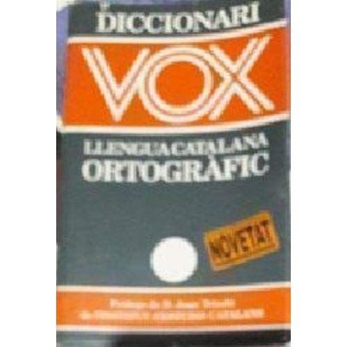 Diccionari Vox Ortografic. Llengua Catalana   de VARIOS 
