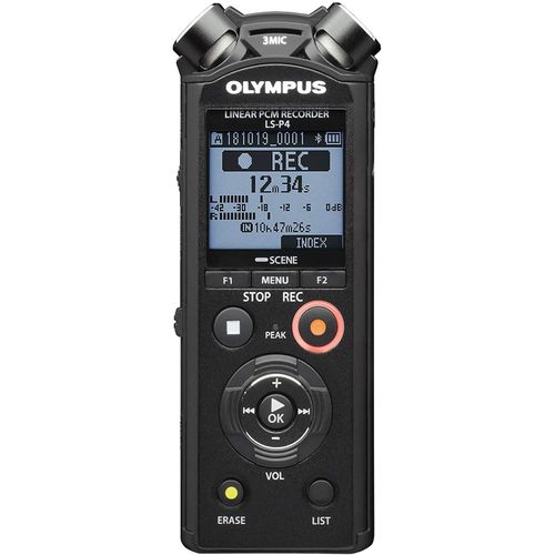 Dictaphone numrique avec systme de microphone TRESMIC 3, Bluetooth intgr, 2 micros avec rduction de bruit noir