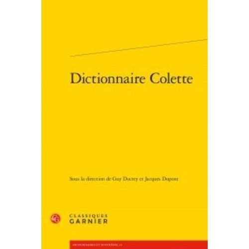 Dictionnaire Colette    Format Beau livre 