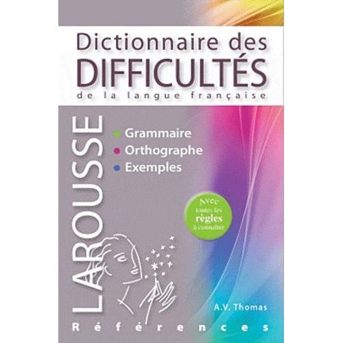 Dictionnaire Des Difficults De La Langue Franaise   de Thomas Adolphe  Format Broch 