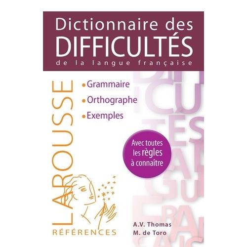 Dictionnaire Des Difficults De La Langue Franaise    Format Broch 