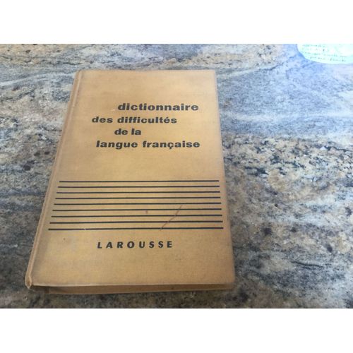 Dictionnaire Des Difficults De La Langue Franaise   de Adolphe V Thomas  Format Beau livre 