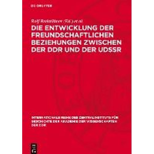 Die Entwicklung Der Freundschaftlichen Beziehungen Zwischen Der Ddr Und Der Udssr    Format Reli 