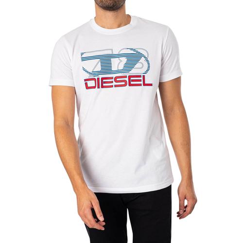 Diesel Diegor T-Shirt Graphique, Blanc