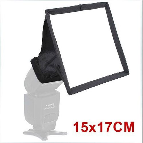 diffuseur 15x17cm - Foleto Flash lumire diffuseur souple bote souple vitesse lumire appareil photo accessoire pour Canon nikon yongnuo Godox speedlite 580ex sb600 sb800