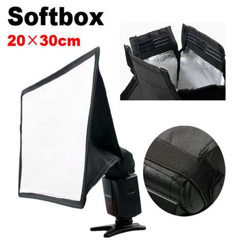 diffuseur 20x30cm - Foleto Flash lumire diffuseur souple bote souple vitesse lumire appareil photo accessoire pour Canon nikon yongnuo Godox speedlite 580ex sb600 sb800