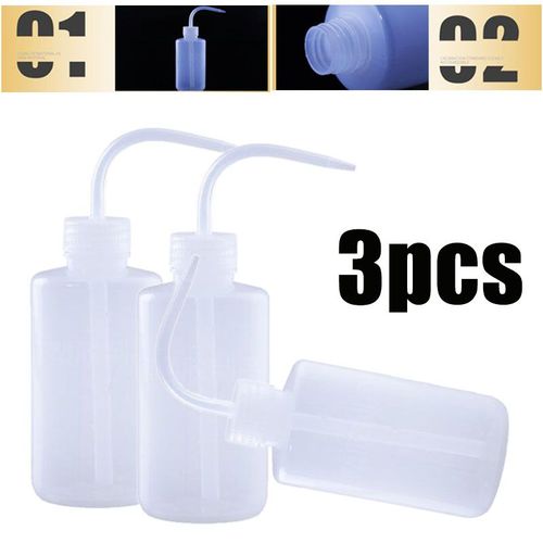 Diffuseur  Bouche Incurve En Plastique De 250ml, 3 Pices, Bouteilles  Presser, Sans Spray De Laboratoire, Accessoires De Tatouage