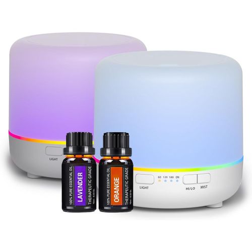 Diffuseur D'armes 200 Ml Diffuseur D'huiles Essentielles Colores Avec Mode De Brume Rglable, Diffuseur D'arme Automatique Pour Chambre  Coucher, Bureau, Voyage (Blanc-2z-Jy02)