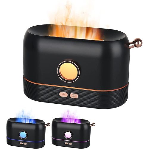 Diffuseur D'armes Avec Effet Flamme, Diffuseur D'huiles Essentielles Avec 3 Couleurs, Humidificateur D'air Usb 200ml Es