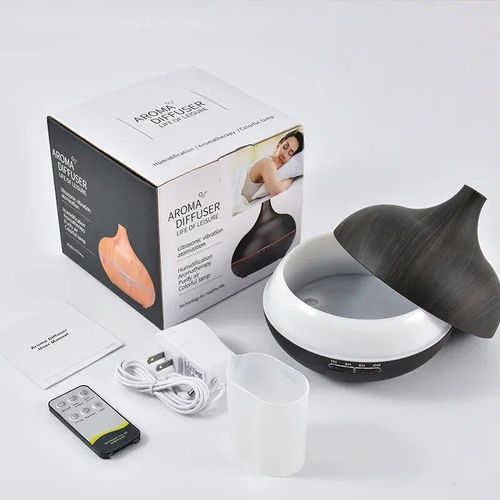 Diffuseur d'armes lectrique intelligent,diffuseur d'huiles essentielles,humidificateur d'air,brumisateur domestique,tlcommande  ultrasons,Wi-Fi,550ml - Type 02 Remote control-EU #B