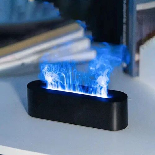 Diffuseur d'armes et d'huiles essentielles Ultrasonicr,mini humidificateur d'air portable,flamme de feu,7 couleurs,bureau  domicile,150ml - Type Model A #A