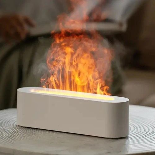 Diffuseur d'armes et d'huiles essentielles Ultrasonicr,mini humidificateur d'air portable,flamme de feu,7 couleurs,bureau  domicile,150ml - Type Model A #B