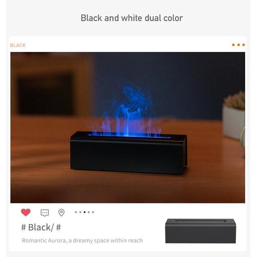 Diffuseur d'armes et d'huiles essentielles Ultrasonicr,mini humidificateur d'air portable,flamme de feu,7 couleurs,bureau  domicile,150ml - Type Model B #B