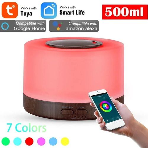 Diffuseur d'armes intelligent pour la maison,humidificateur d'huiles essentielles,allergique avec Tuya,Alexa et Google Home,500ml - Type Smart C-500ml-EU Plug