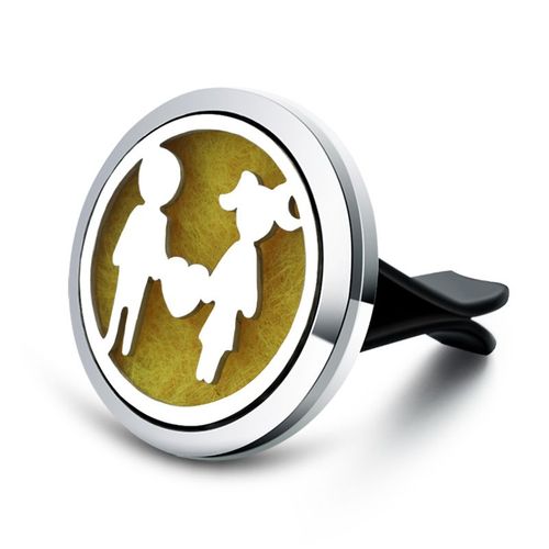 Diffuseur D'huile Essentielle En Acier Inoxydable, 42 Modles, Bijoux D'aromathrapie, Diffuseur D'air De Voiture, Dsodorisant D'vent, Collier De Parfum, Mdaillons