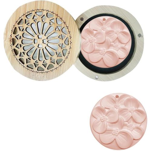 Diffuseur D'huile Essentielle en pltre Diffuseur Parfum Maison Diffuseur de Parfum Diffuseur en pltre Aucune Huile ajoute DIY Salon Chambre Salle Bains Voiture Diffuseur Orange avec Bote en Bois