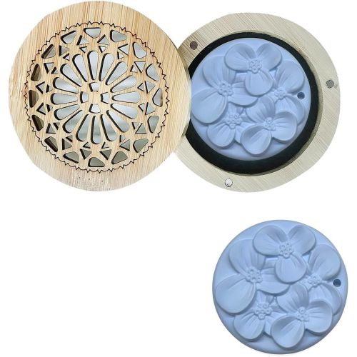 Diffuseur D'huile Essentielle en pltre Diffuseur Parfum Maison Diffuseur de Parfum Diffuseur en pltre Aucune Huile ajoute DIY Salon Chambre Salle de Bains Voiture Diffuseur Bleu avec Bote en Bois