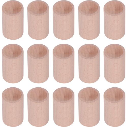 Diffuseur D'huiles Essentielles, 15pcs Forme Cylindrique Htre Polissage Fin Surface Lisse Grain De Bois Diffuseur D'huile Fait  La Main Texture Dlicate Petit Mini Diffuseur D'huile Portable