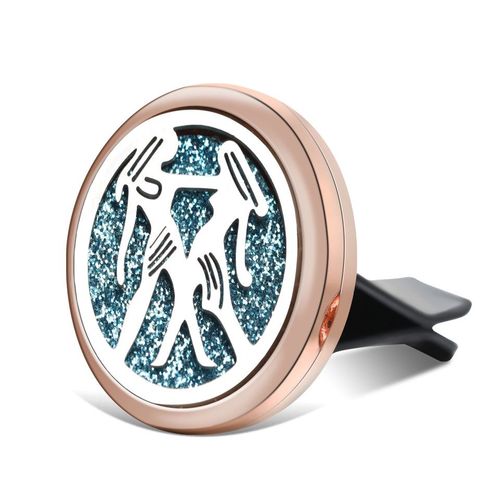 Diffuseur D'huiles Essentielles De Voiture En Acier Inoxydable, Mdaillon De Parfum Dor, Clip De Sortie De Voiture, Pendentif D'aromathrapie, Bijoux Constellations, Nouveau