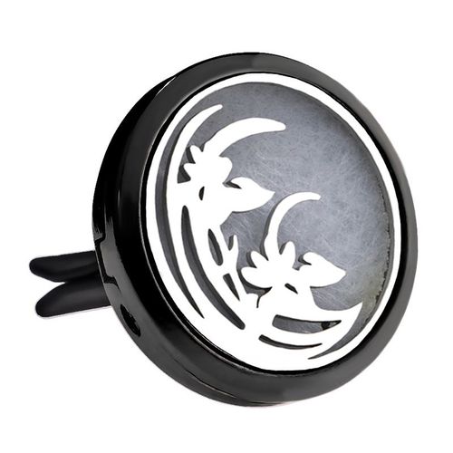 Diffuseur D'huiles Essentielles En Acier Inoxydable, Dsodorisant De Voiture, Mdaillon De Parfum, Pendentif Grenouille, Bijoux  Clip, Arme Noir Brillant, Mode