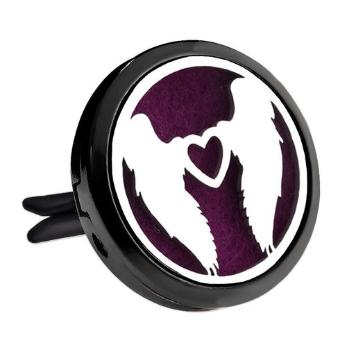 Diffuseur D'huiles Essentielles En Acier Inoxydable, Dsodorisant De Voiture, Mdaillon De Parfum, Pendentif Grenouille, Bijoux  Clip, Arme Noir Brillant, Mode