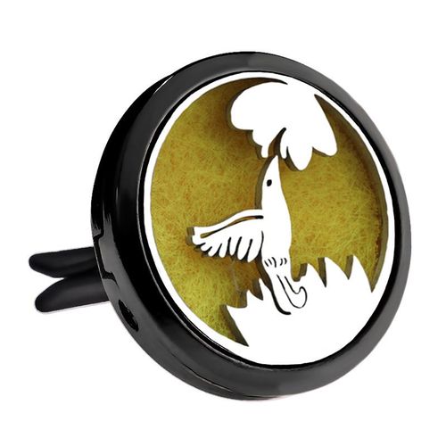 Diffuseur D'huiles Essentielles En Acier Inoxydable, Dsodorisant De Voiture, Mdaillon De Parfum, Pendentif Grenouille, Bijoux  Clip, Arme Noir Brillant, Mode