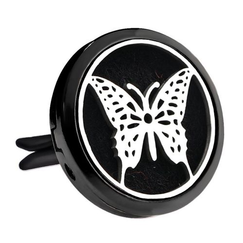 Diffuseur D'huiles Essentielles En Acier Inoxydable, Dsodorisant De Voiture, Mdaillon De Parfum, Pendentif Grenouille, Bijoux  Clip, Arme Noir Brillant, Mode