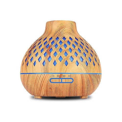 Diffuseur D'huiles Essentielles, Humidificateur Ultrasonique Sans Bpa, 400 Ml, Diffuseur D'aromathrapie Avec Lumires Led 7 Couleurs, Aromathrapie lectrique Pour La Maison Et Le Yoga