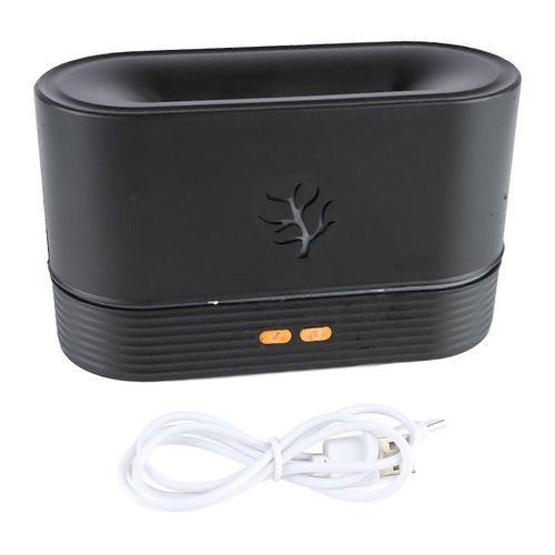 Diffuseur darme dair de flamme colore Humidificateur Mini diffuseur dhuiles essentielles silencieux pour le bureau  domicile noir