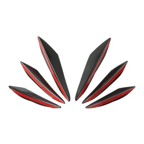 Diffuseur De Dcoration De Lvre De Pare-Chocs Avant Universel, 6 Pices/Ensemble, Aileron De Carrosserie, Dflecteur D'air De Voiture, Lame  Ailes