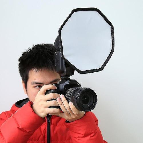 Diffuseur de lumire Flash pliable universel de 30cm, Style octogonal, bo?te  lumire pour Canon Nikon