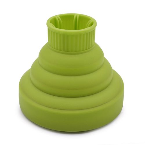 Diffuseur De Seche-Cheveux En Silicone, Leger, Pliable Et Portable, Pour La Maison Et Le Salon, Vert