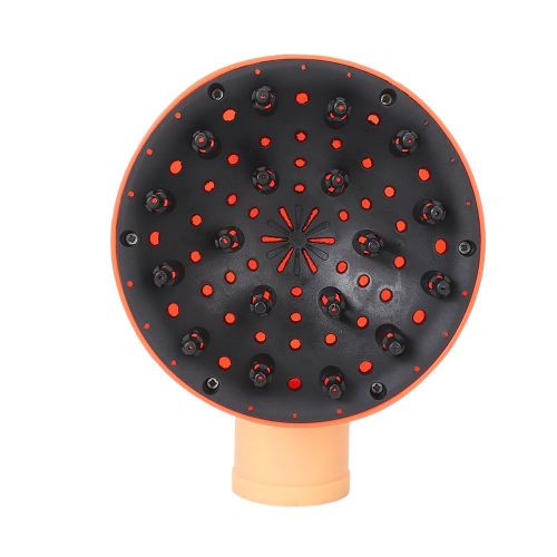 Diffuseur De Seche-Cheveux Professionnel Pour Salon De Coiffure, Diffuseur De Souffleur De Coiffure, Couvercle Anti-Vent, Orange