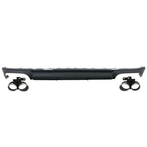 Diffuseur D'chappement Pour Audi A6 C8 4k Avant Berline 18+ S6 Look Noir Mat