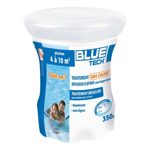 Diffuseur Flottant Blue Tech Sans Chlore Pour Piscine De 4  10m3