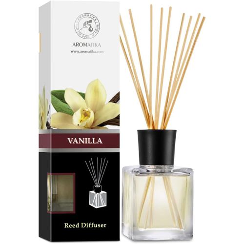 Diffuseur Parfum De Vanille 200ml - Naturel Fragrance Frache - Kit Diffuseur Cadeau Avec 10 Btonnets De Bambou