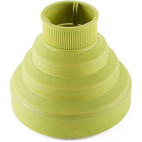 Diffuseur Sche-Cheveux,Diffuseur En Silicone Pliable Accessoire Sche Cheveux Universel Pour Cheveux Naturels Boucls Onduls Salon Voyage - (Vert)