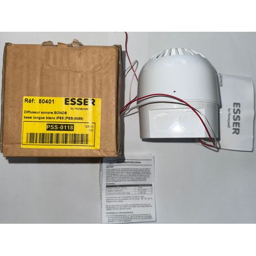 DIFFUSEUR SONORE SONOS BASE BLANC IP65 PSS-0089 80401 ESSER