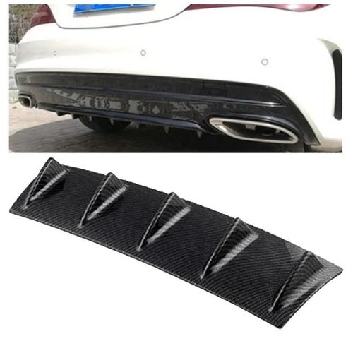 Diffuseur Universel De Pare-Chocs Arrire De Voiture-5 Style Aileron De Requin,Fibre De Carbone,60x18x5cm
