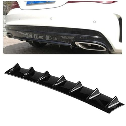 Diffuseur Universel De Pare-Chocs Arrire De Voiture-Style Aileron De Requin,Abs Noir,85x18x5cm