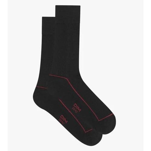 Dim Chaussettes Homme En Coton Ctel Noir  Liser Color Dim Mode