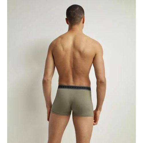 Dim Lot De 2 Boxers Homme En Coton Bio Charbon Et Vert Terre Dim Good