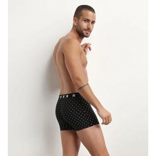 Dim Lot De 3 Boxers Homme Coton Stretch  Imprims Pois Rayures Dim Vibes