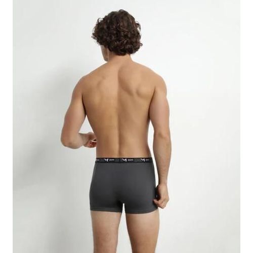 Dim Lot De 3 Boxers Homme En Coton Noir Gris Dim Coton Stretch