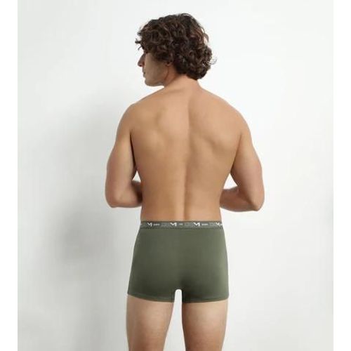 Dim Lot De 3 Boxers Homme En Coton Orange Vert Dim Coton Stretch