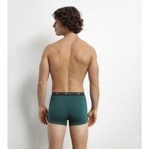 Dim Lot De 3 Boxers Homme En Coton Vert Bleu Dim Coton Stretch