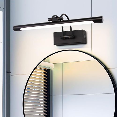 Dimmable Applique Murale Pour Tableaux Et Vitrines,40cm 10w Led Miroir Salle De Bains Lumire Pivotante Intrieur clairage,3000k/4500k/6000k Noir Lampes De Lecture Lampe D'affichage