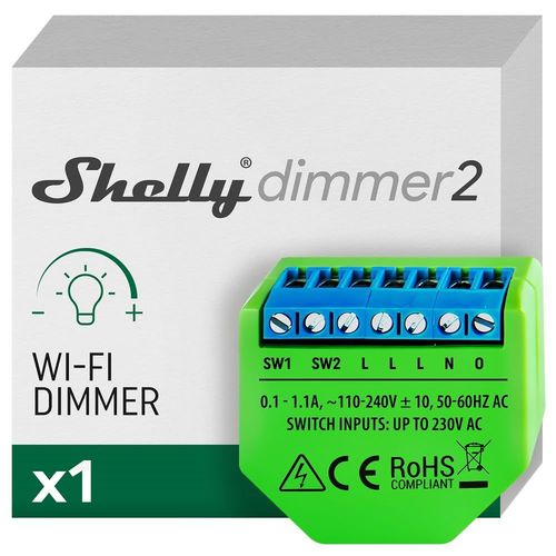 Dimmer 2 - Interrupteur Variateur De Lumire Wi-Fi, Gradateur Pour Led Et Halognes, Intesnit Variable 50-200 Va/10W-200 W, Aucun Hub Requis, Alexa & Google Home, App Ios Android[MAT790885]