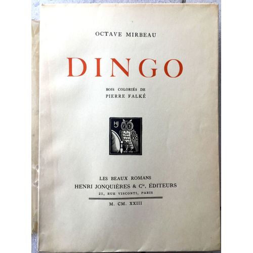 Dingo   de Octave MIRBEAU  Format Broch 