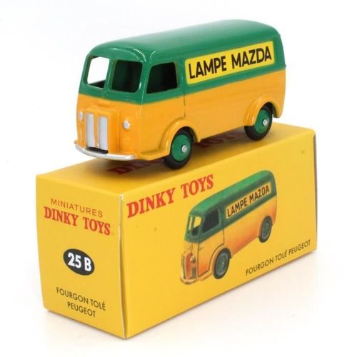 Dinky Atlas 25b - Peugeot D3a 'lampes Mazda' Vert/Jaune 1:50